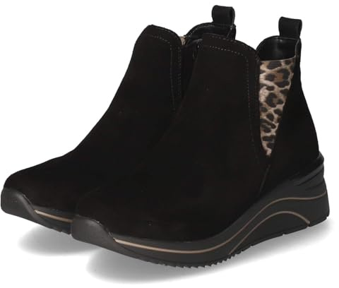Remonte D0T75-04 Schlupfstiefel Rauleder Damen in schwarz