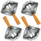 4PCS Right Angle clamp,Corner Clamps with Single Handle 90° Aluminum Corner Clamps for Woodwork,Adjustable Swing Jaw for Carpenter DIY Welding Woodworking Tools