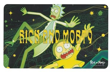 Rick and Morty Brettchen - Frühstücksbrettchen Schneidebrettchen aus Resopal Schwarz