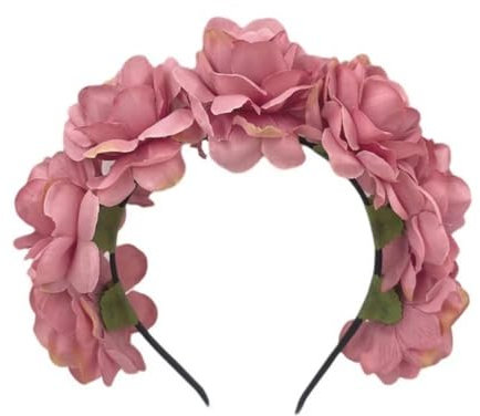 TTPSRY Serretête Couronne Florale Artificielle Bandeau Cheveux Élégant Accessoire Coiffure Mariage Cérémonie Printemps Été