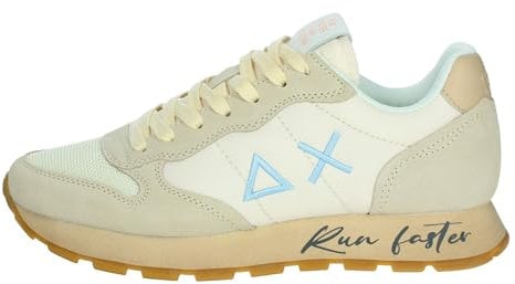 SUN68 Z35105 Sneakers Con Lacci In Tessuto/camoscio Uomo BIANCO PANNA 44