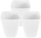 CIMAXIC 3 Pièces Poubelle Extérieure Poubelles pour Conteneurs Double Corbeille Compost Poubelle Automatique Poubelle en Osier Salle De Bain Couler De Cuisine sur Blanche PP