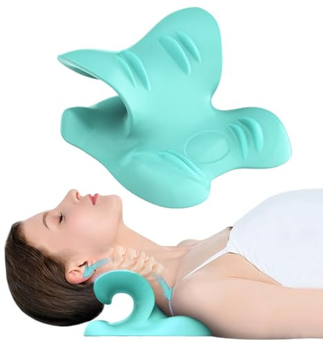 Nackenstrecker,Cloudy Neck,Nackenhaltungskorrektur,Tragbares Zervikales Traktionsgerät,Nackenmassagegerät Schmerzlinderung Kopf Nacken Massagegerät Für Man & Frau