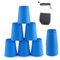 Trisoye 12Pcs Kid Quick Stacking Cups Set Mini Speed Training Game Fun Stacking Cup Fast Paced Game for