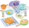 FMSKS Jouet Dinette en Bois,Accessoire Cuisine Enfant, Kit de Cuisine Enfant Montessori, Bois Pots Casseroles Jouet, Jeu de Rôle pour Filles Garçons 3 4 5 6 Ans Cadeau Anniversaire Noël