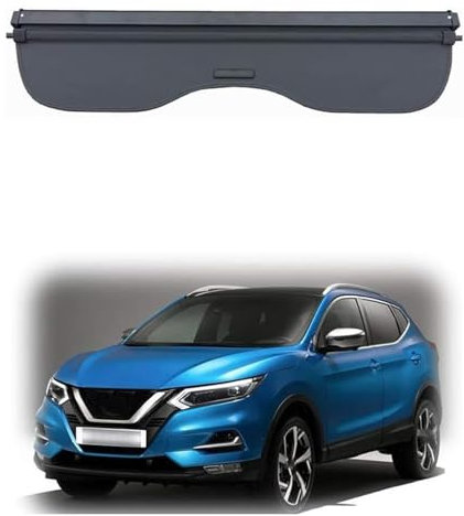 LTSRLL Auto Laderaumabdeckung Kofferraum für Nissan Qashqai 2015 2016 2017, Laderaumabdeckung Schutz Abdeckung
