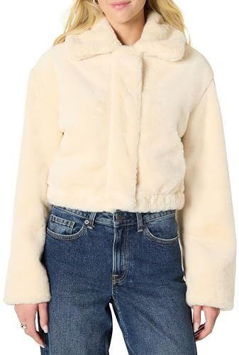 Amazon Essentials Veste Oversize en Fausse Fourrure à Coupe Décontractée avec Col Femme