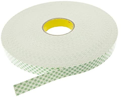 3M SCOTCH 4032 Schaumstoff Klebeband doppelseitig, Weiß, Stärke 0.80mm, 25.0mm x 66.0m, 41,5 N/cm