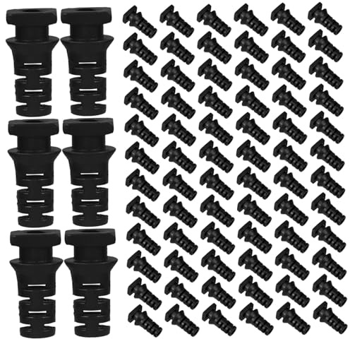 Hoement 100 Piezas Protector de Cable Abs Racores de Cable Espiralados Conectores de Alivio de Tensión para Gestión Segura
