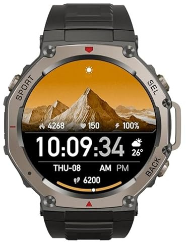 SWZEC Mivrass GPS Sports Smartwatch(Noir)