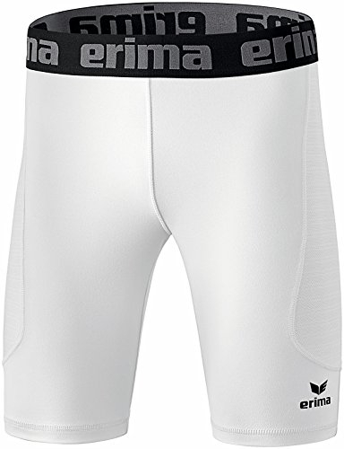 Erima Unisex Erwachsene Elemental Tight kurz (2290707), weiß, M