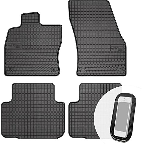 moto-MOLTICO Gummimatten Auto, 4-teiliges Set, Allwetter Gummi Fußmatten, Antirutsch & Wasserfest Autoteppiche - passend für VW Golf Sportsvan ab 2014