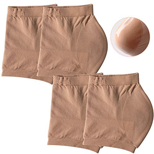 Mirrwin Gel Fersen Socken Atmungsaktive Gel Fersensocken Silikon Feuchtigkeitsspendende Gel fersensocken Befeuchtet trockene Haut schützt Fersenschmerzen und Pflege 2 Paare Teint