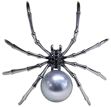 1pc freie Kristallperlen Spinne Brosche Tier Brosche-Stifte Steampunk Schmuck-Dame-Partei Art Deco Pins