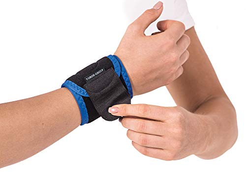 TOROS-GROUP Neopren-Armband Sport-Schutzband, Neopren, Unisex, Atmungsaktiv, Verstellbar, Sehnenentzündung, Cross-Fit, Fitnessstudio, Übung, Bequem, Widerstandsfähig UNIVERSALE Schwarz