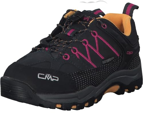CMP Kids Rigel Low Trekking Shoes Wp Jungen Trekking-Schuhe, Anthrazit Pink Antracite Bouganville, 36 EU