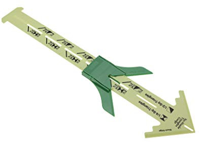 5-in-1 Schieblehre Mess Nähen Kennzeichnung Knopflöcher Werkzeug Crafting Kennzeichnung Knopflöcher Nahtzugabe Plastic Gauge