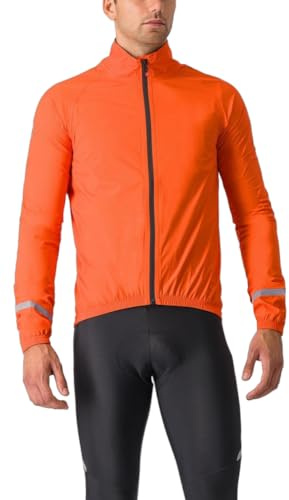 CASTELLI 4521500-034 Emergency 2 RAIN Jacket Jacket Herren Brilliant ORANGE Größe S
