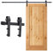 Cecaylie 6FT(183cm) Système de porte coulissante, Kit de Rail pour Porte coulissante, Épaisseur de porte applicable 35-45cm