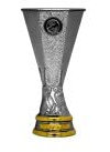 UEFA Magnet 2D Replica Trofeo Europa League 70 mm, Unisex, Argento