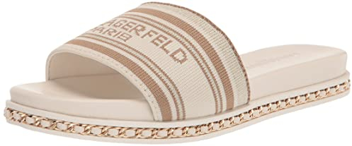 KARL LAGERFELD Damen Kl120719-em9-8 Hausschuh, Ecru Multi, 39 EU