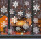 Homewit 140 Schneeflocken Fensterbilder, Fensterdeko Fensterfolie Statisch Haftende PVC Aufkleber Weihnachten Dekoration - Selbstklebend Fenstersticker für Weihnachts Deko, Fenster (silber weiß)