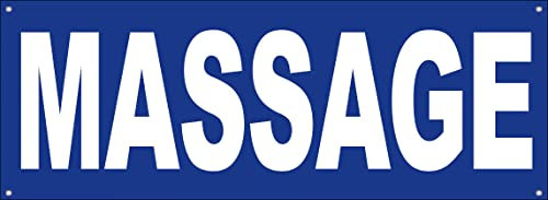 4 Less Co 45,7 x 121,9 cm Massage Vinyl Banner Schild mit Ösen BB