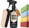 URBAN Forest® Premium Auto Innenreiniger Set 500ml + Hochwertiges Mikrofasertuch + Polsterbürste | Profi Auto Innenraumpflege & Innenraum Reiniger, Kunststoff, Polster & Leder