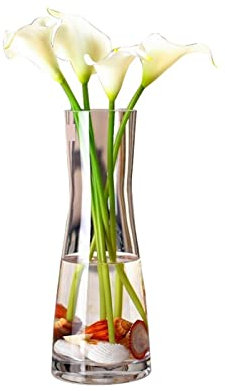 Vasen Europäischer Stil Einfache Glasvase Kreative transparente künstliche Kristallblumenarrangement Glastisch Wohnzimmer Dekoration Vase Deko vase