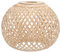 Happyyami Rattan-Lichtschirm Geflecht Lampenschirm Gewebt Kronleuchter Lampenschirm Rattan Korb Pendelleuchte Abdeckung Für Deckenpendelleuchte Stehlampe Stehlampenschirm