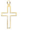 forme di Lucchetta - 14k Gelbgold gerahmter Kreuz-Anhänger - ohne Kette für Taufe, Erstkommunion, Firmung, Goldanhänger Damen Herren 585 Echtgold | für Ketten (bis zu 4 mm) - hergestellt in Italien