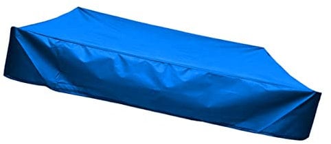 Yardenfun 180x180cm Sandbox Cover Traction Rope Waterproof Foldable Sandbox Canopy Outdoor Play Area Sand Box Cover Blue Protects Toys