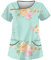 Kasacks Damen Pflege Berufsbekleidung Altenpflege Kleidung Berufskleidung Nurse Uniform (6-Mint Green, 3XL)