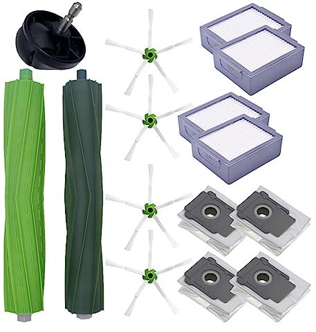 SUPENG Hepa-Filter-Mopplappen, kompatibel mit Irobot Roomba I3, I3+, I4, I6, I6+, I7, I7+, I8, I8+, E5, E6, E7, Roboter-Staubsauger-Hauptseitenbürste (Color : 026)