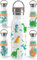 OWLBOOK Jurassic niedlich Trinkflasche Kinder Dino - Edelstahl mit Bambusdeckel - Thermosflasche 600 ml - BPA frei Auslaufsicher - Kinder Trinkflasche mit Dinosaurier für Schule Kindergarten