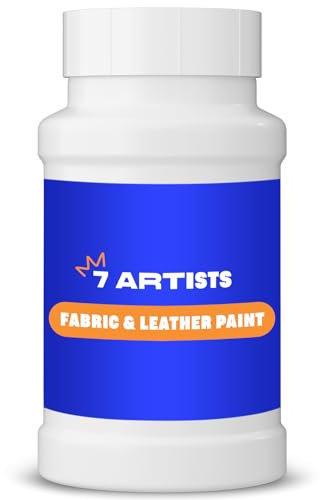 7 Artists Pintura Textil Blanca 500 ml Pintura para Tela | Pintura Textil Permanente y Lavable | Pintura Tela | Pintura para Ropa | Pintura para Cuero | Pintura Zapatillas | Pintura Cuero