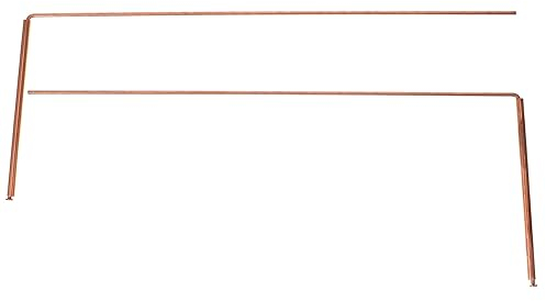 Happyyami Baguette De Sourcier Cuivre 30Cm Bâton De Radiesthésie en Laiton pour Détection d'eau Chasse Aux Fantômes Et Exploration Spirituelle