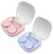 iTGOOS 2 PCS Travel Contact Lens Case with Mirror,Portable Travel Contact Lens Kit,Mini Contact Lens Holder Box with Tweezers & Suction Stick Blue Pink
