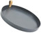 Vassoio di servizio rotondo del ristorante, 10 pollici servizio alimentare vassoio bagno Vanity vassoio riutilizzabile piatto di cibo per la casa cucina ristorante caffetteria Bar Hotel,grigio scuro