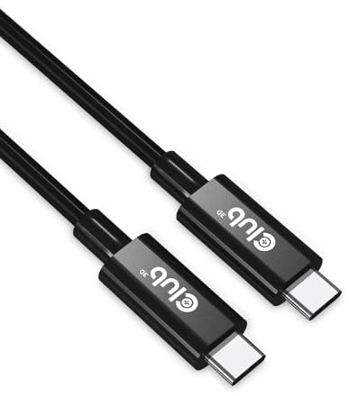 Club3D CAC-1579 USB4 Gen3x2 Type-C Bi-Direktionale Kabel 8K60Hz oder 4K120Hz, Data 40Gbps, PD 240W(48V/5A) EPR St/St 3m