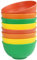 greenandlife Bol à céréales, petit déjeuner, Bol à soupe, Incassable et leger, Bol en plastique le riz, les salades, les pâtes (Lot de 8-Orange)