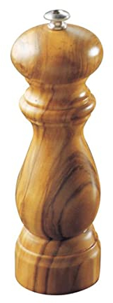 ROCKING GIFTS Moulin en Bois d'olivier Fait Main, ustensile de Cuisine, décoration Rustique, Moulin à sel et à Poivre, 22 cm