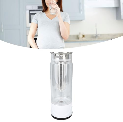 BLSYHDH Generador de Agua de Hidrógeno, Botella de Agua de Hidrógeno con Infusor de Té, Capacidad de 33.8 FL Oz, Taza con Interruptor Táctil de 1000 a 1500 Ppb para el Hogar, Oficina, Viajes, Bebidas
