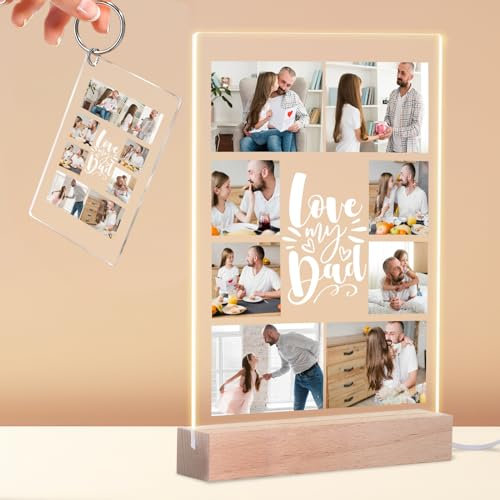 Custom Spotify Song Plaque for Dad - Customized Acrylic Picture Album Cover with Image Base Birthday Fathers Day Personalised Gifts