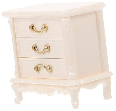 MOLUCKFU Miniatur Möbel Für Puppenhaus Vintage Schlafzimmer Schrank Realistische Puppenmöbel Für Kreatives Spielen Hochwertiges Zubehör Für Puppenhaus Für Miniatur Dekoration