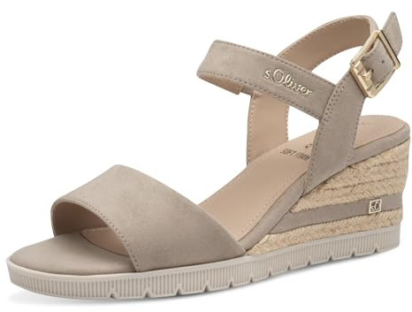s.Oliver Damen Sandalen mit Keilabsatz Sommer