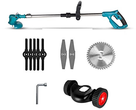 Hedge Trimmer,Grass Cutter,Hedge Shear,Lawn Mower, Electric Lawn Mower Handheld Cordless Garden Grass Trimmer.100-135cm Length Adjustable for Garden, Lawn(Option 1)