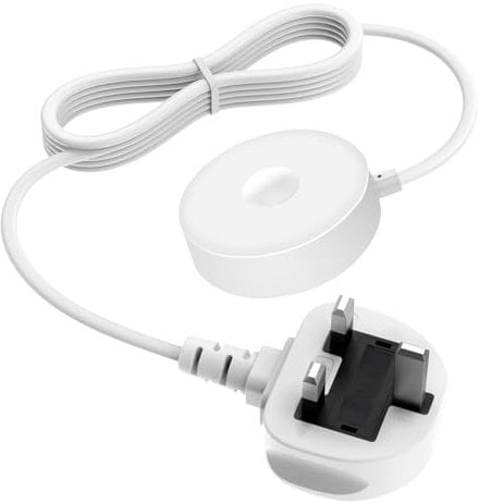 Electric Toothbrush Charger for Braun Oral-b IO 3768 - Magnetic Charger Replacement Compatible with Oral-B IO7 IO8 IO9, Travel Charging Base Adapter UK Plug(White)