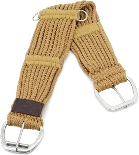 Jeereal Western-Gurt für Pferde, Acryl-Baumwoll-Mischgewebe, Strang-Sattelseil, schmutzabweisend, leicht zu reinigen und weiche Textur, Western-Reitzubehör (gerade, 76,2 cm)