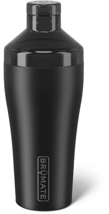BrüMate Cocktail-Shaker 625 ml Isolierter Edelstahl-Shaker – 100% auslaufsicher – keine Kondensation (mattschwarz)